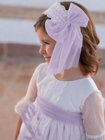 Vestido de Ceremonia y Arras niña EVA MARTINEZ ARTESANIA modelo 401211 v4 [5]