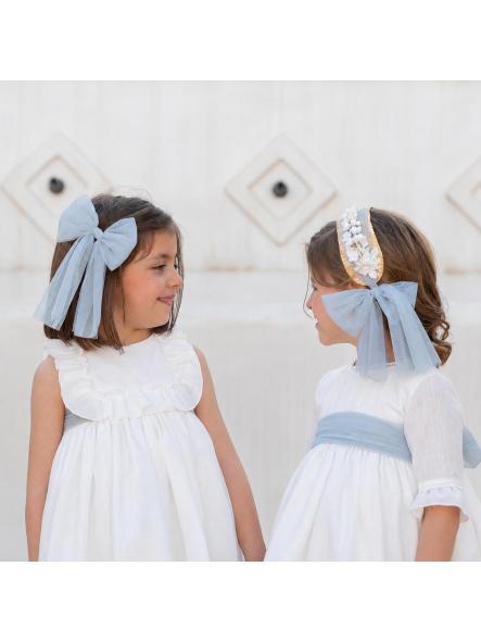 Vestido de Ceremonia y Arras niña EVA MARTINEZ ARTESANIA modelo 40412 v3 [5]