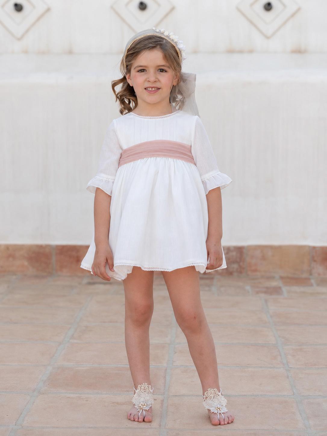 Vestido de Ceremonia y Arras niña EVA MARTINEZ ARTESANIA modelo 40412 v1
