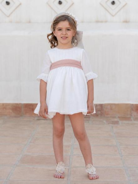 Vestido de Ceremonia y Arras niña EVA MARTINEZ ARTESANIA modelo 40412 v1