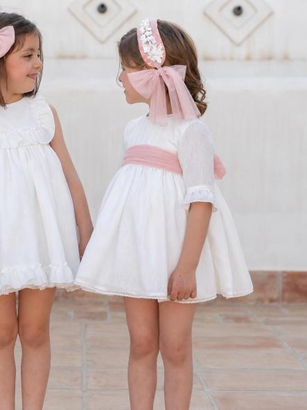 Vestido de Ceremonia y Arras niña EVA MARTINEZ ARTESANIA modelo 40412 v1 [3]