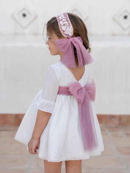 Vestido de Ceremonia y Arras niña EVA MARTINEZ ARTESANIA modelo 40412 v5 [1]