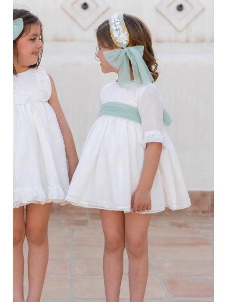 Vestido de Ceremonia y Arras niña EVA MARTINEZ ARTESANIA modelo 40412 v2 [1]