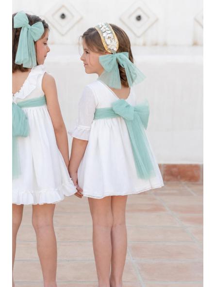 Vestido de Ceremonia y Arras niña EVA MARTINEZ ARTESANIA modelo 40412 v2 [3]