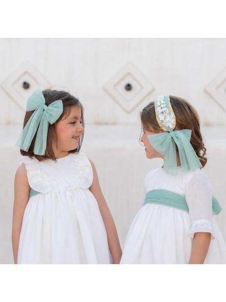 Vestido de Ceremonia y Arras niña EVA MARTINEZ ARTESANIA modelo 40412 v2 [5]