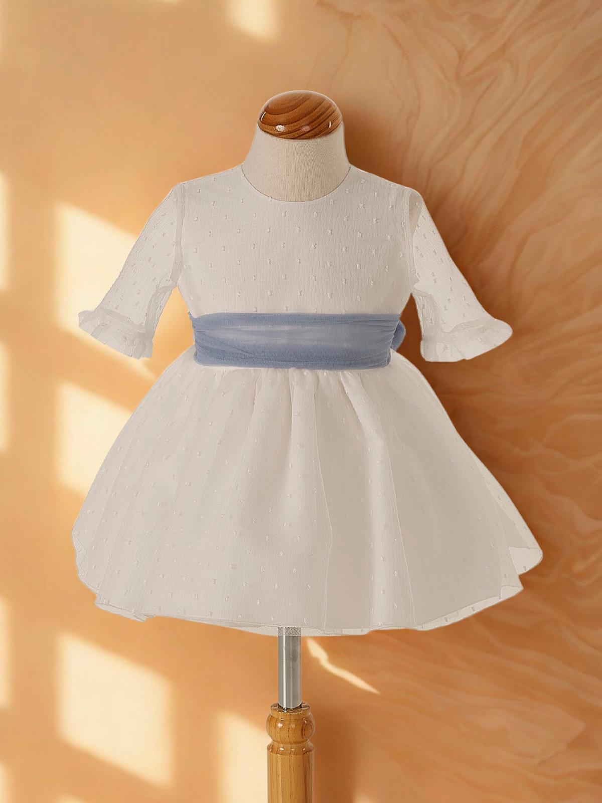 Vestido niña ceremonia CARMY organza plumeti 6902