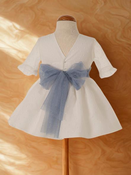 Vestido niña ceremonia CARMY organza plumeti 6902 [1]