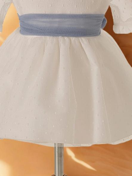 Vestido niña ceremonia CARMY organza plumeti 6902 [2]