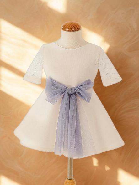 Vestido niña ceremonia CARMY organza rustico 6903