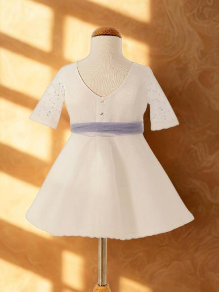 Vestido niña ceremonia CARMY organza rustico 6903 [1]