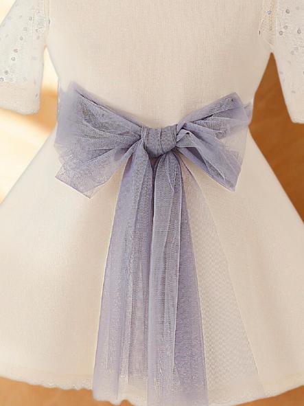 Vestido niña ceremonia CARMY organza rustico 6903 [2]