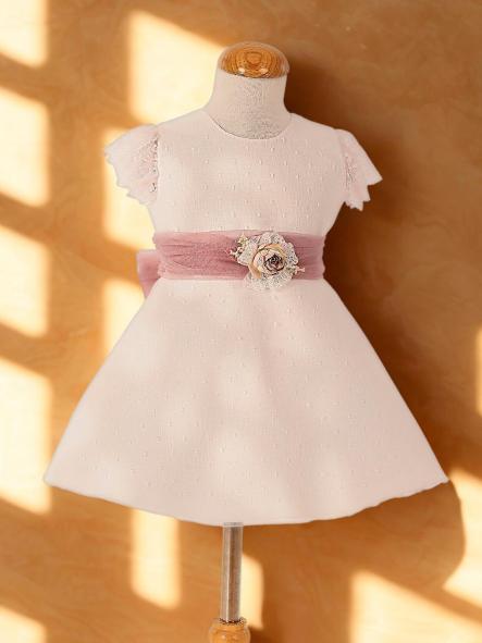 Vestido niña ceremonia CARMY organza plumeti 6904