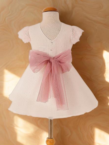 Vestido niña ceremonia CARMY organza plumeti 6904 [1]