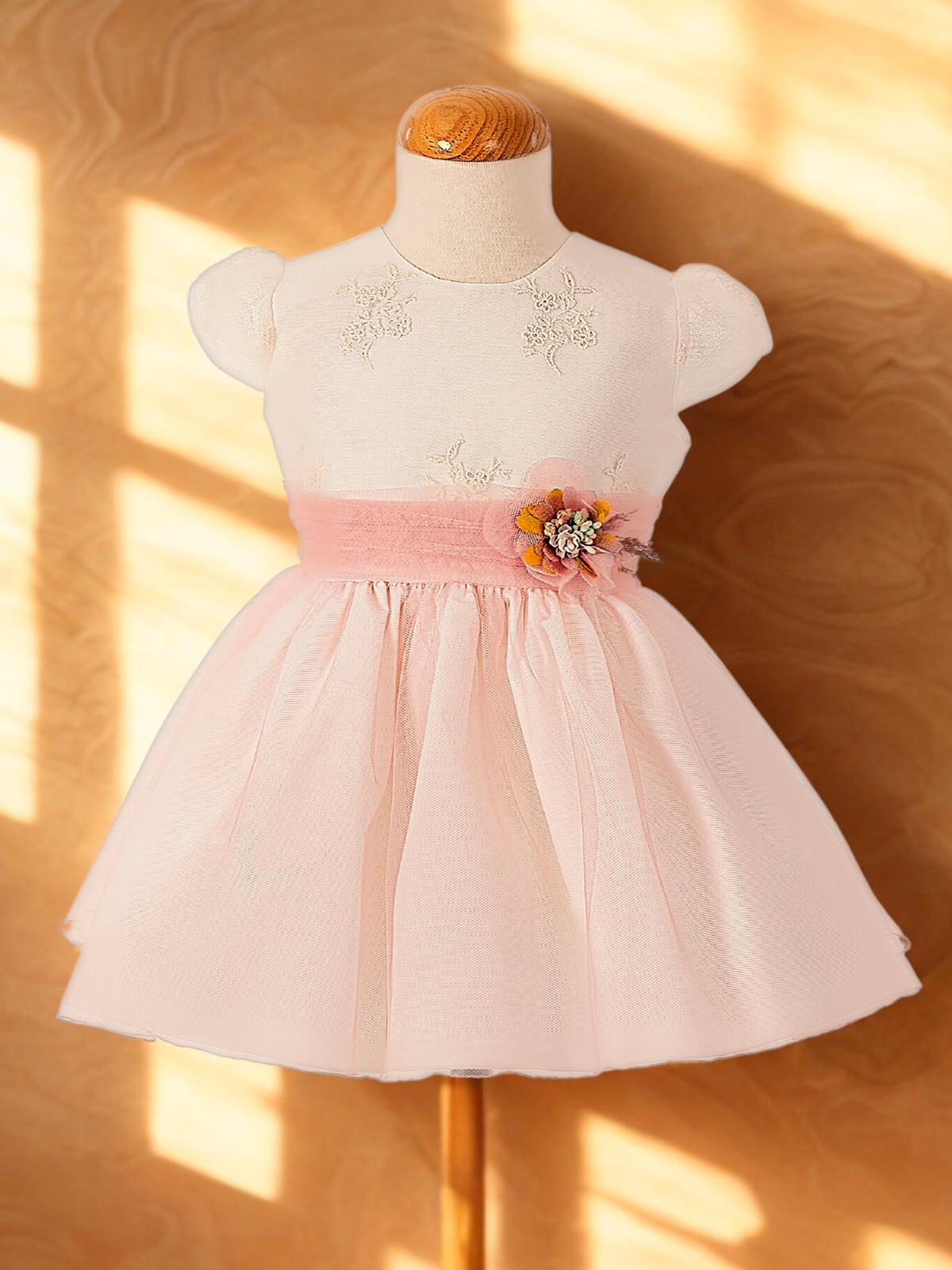 Vestido niña ceremonia CARMY tul y bordado 6905