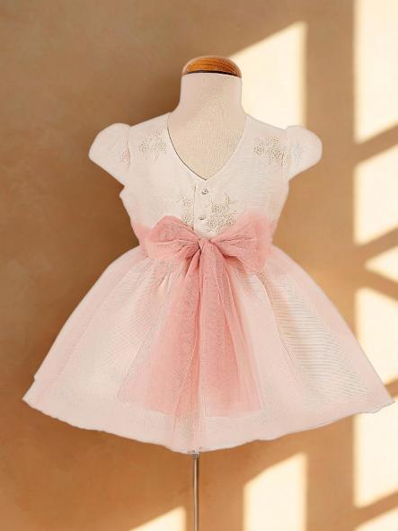 Vestido niña ceremonia CARMY tul y bordado 6905 [1]