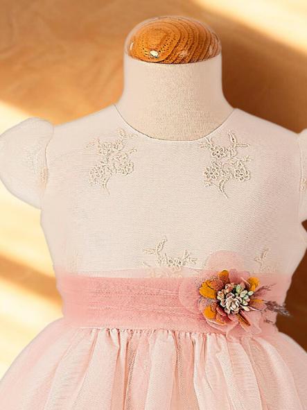 Vestido niña ceremonia CARMY tul y bordado 6905 [2]