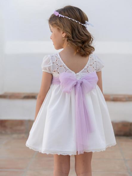 Vestido de Ceremonia y Arras niña EVA MARTINEZ ARTESANIA modelo 40111 [3]