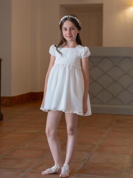 Vestido de Ceremonia y Arras niña EVA MARTINEZ ARTESANIA modelo 40312