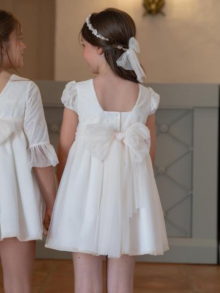 Vestido de Ceremonia y Arras niña EVA MARTINEZ ARTESANIA modelo 40312 [3]