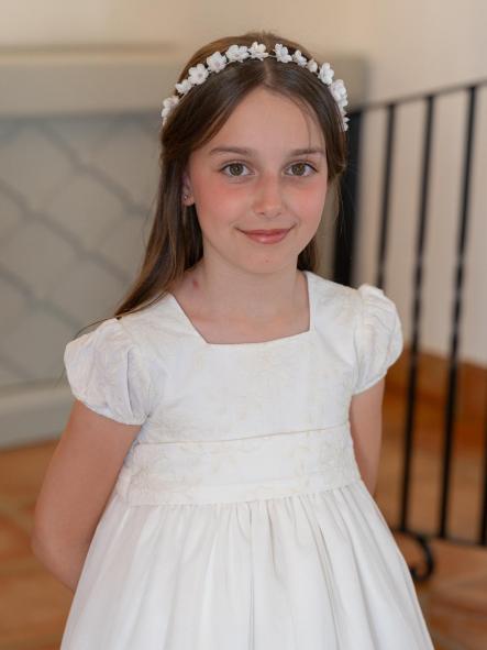 Vestido de Ceremonia y Arras niña EVA MARTINEZ ARTESANIA modelo 40312 [4]