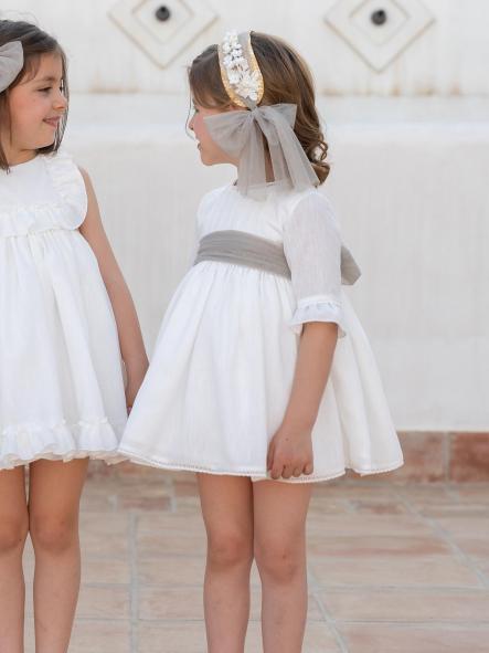 Vestido de Ceremonia y Arras niña EVA MARTINEZ ARTESANIA modelo 40411 [2]