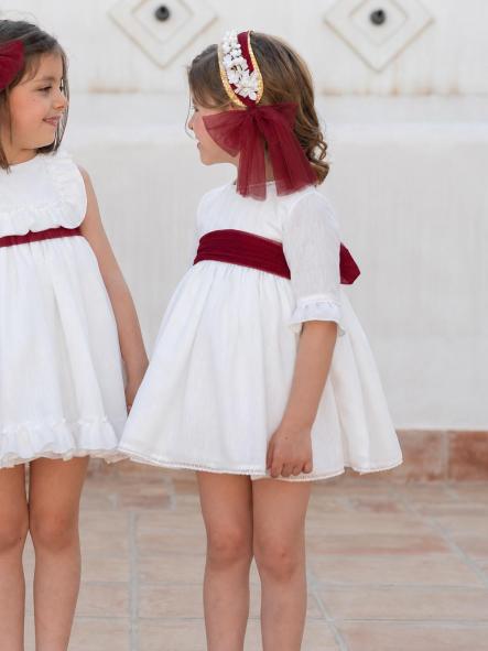 Vestido de Ceremonia y Arras niña EVA MARTINEZ ARTESANIA modelo 40412 v4 [1]
