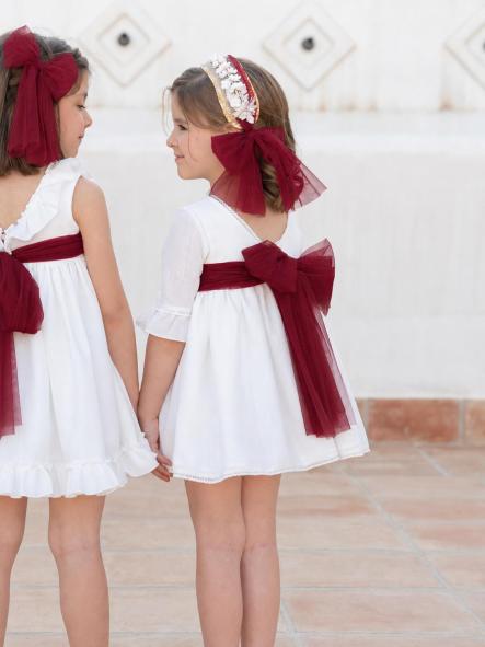 Vestido de Ceremonia y Arras niña EVA MARTINEZ ARTESANIA modelo 40412 v4 [2]