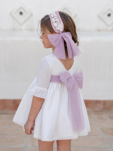 Vestido de Ceremonia y Arras niña EVA MARTINEZ ARTESANIA modelo 40412 v6 [1]