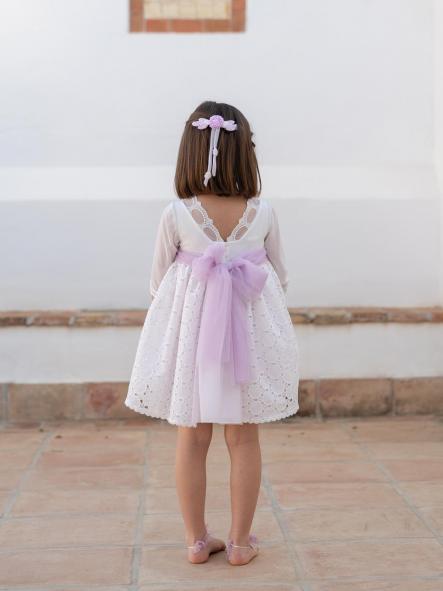 Vestido de Ceremonia y Arras niña EVA MARTINEZ ARTESANIA modelo 40112 [5]