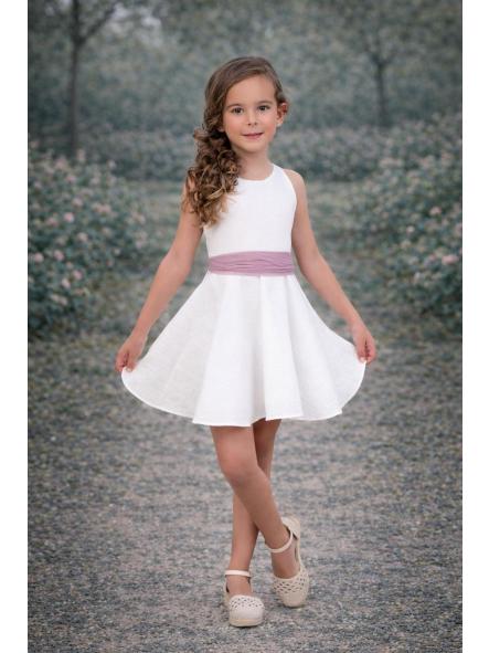 Vestido de tirantes niña NEKENIA orquidea espalda decorada 2621805 [1]