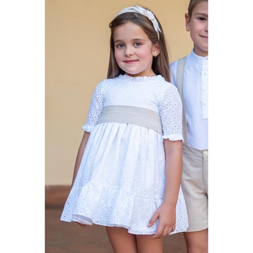 Vestido de Ceremonia y Arras niña EVA MARTINEZ ARTESANIA modelo 361211