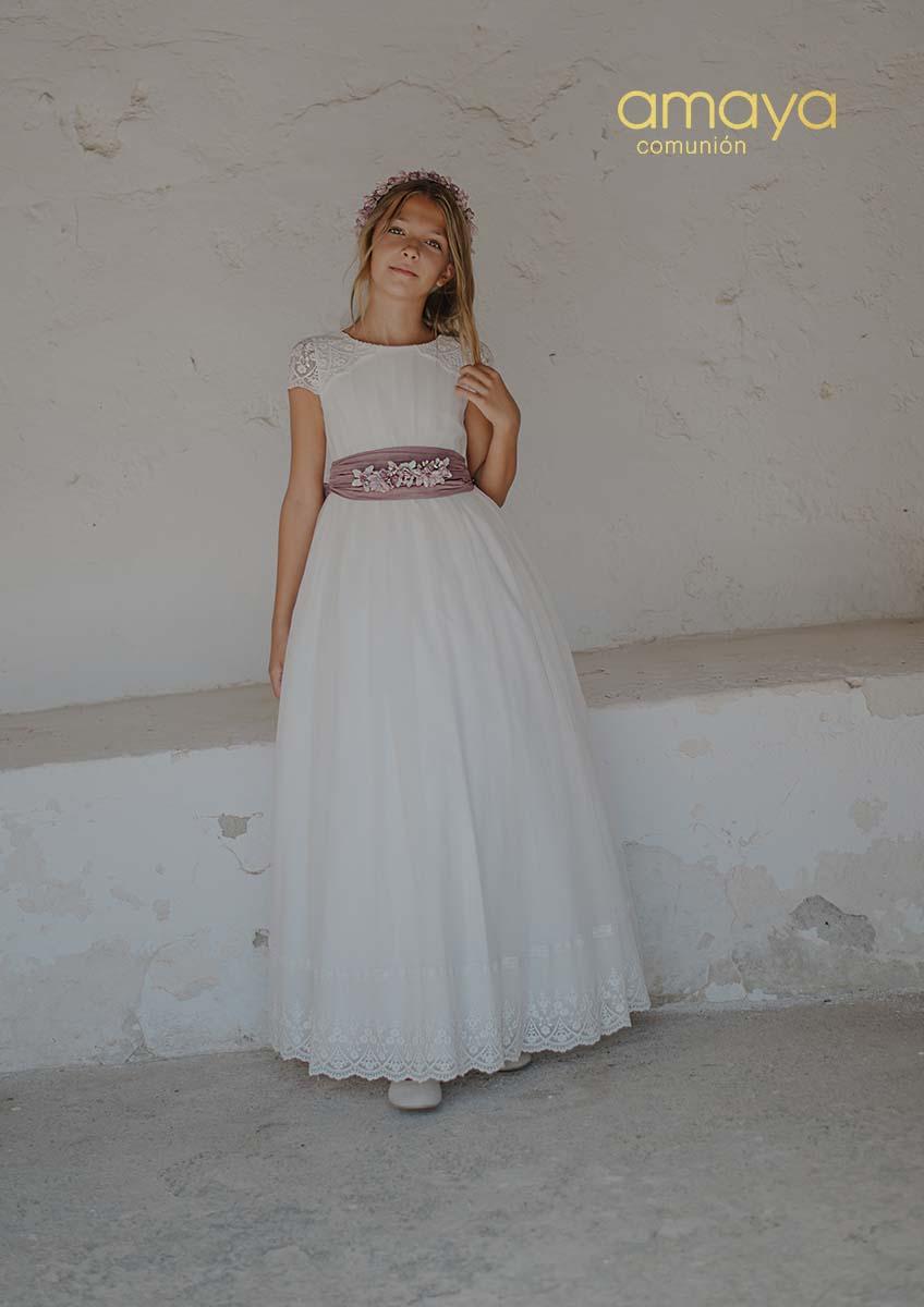 Vestido de Comunión 2027 Amaya modelo 657013MC