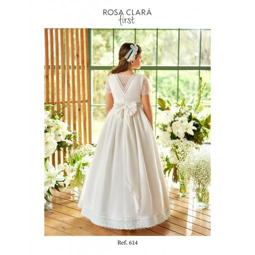 Vestido PREMIUM de Comunión ROSA CLARÁ 2024 modelo R614 [1]