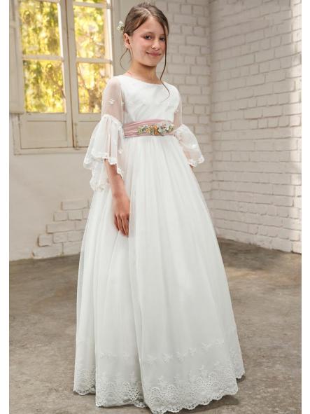 Vestido de Comunión AMAYA 2026 modelo 637024MF rosa