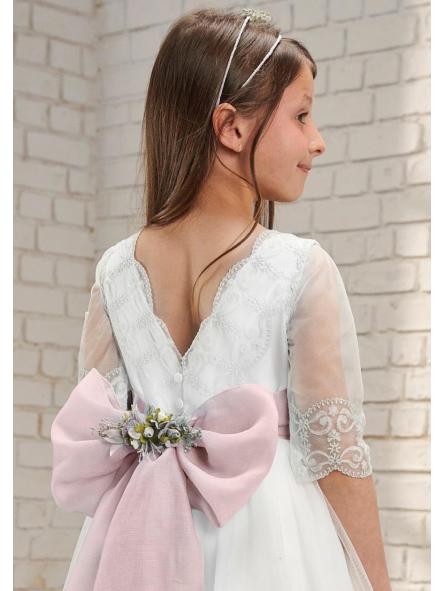 Vestido de Comunión AMAYA 2026 modelo 637026MD rosa [3]