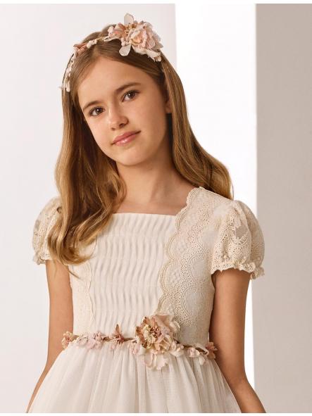 Vestido de Comunión ROSA CLARÁ 2026 PREMIUM modelo R801 [3]