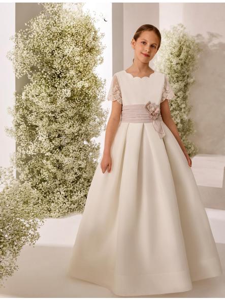 Vestido de Comunión ROSA CLARÁ 2026 PREMIUM modelo R803