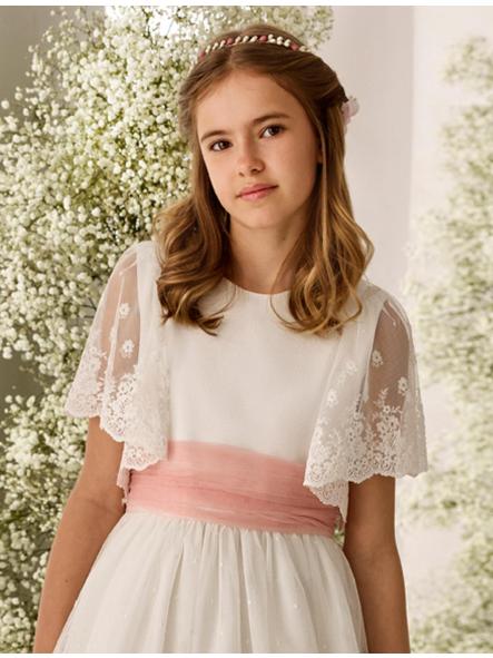 Vestido de Comunión ROSA CLARÁ 2026 PREMIUM modelo R815 [2]