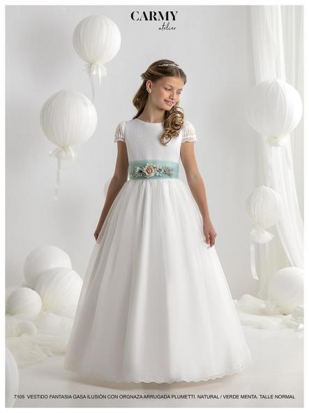 Vestido de comunión CARMY 2027 modelo 7105 [0]