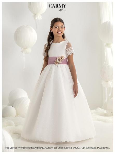 Vestido de comunión CARMY 2027 modelo 7106 [0]