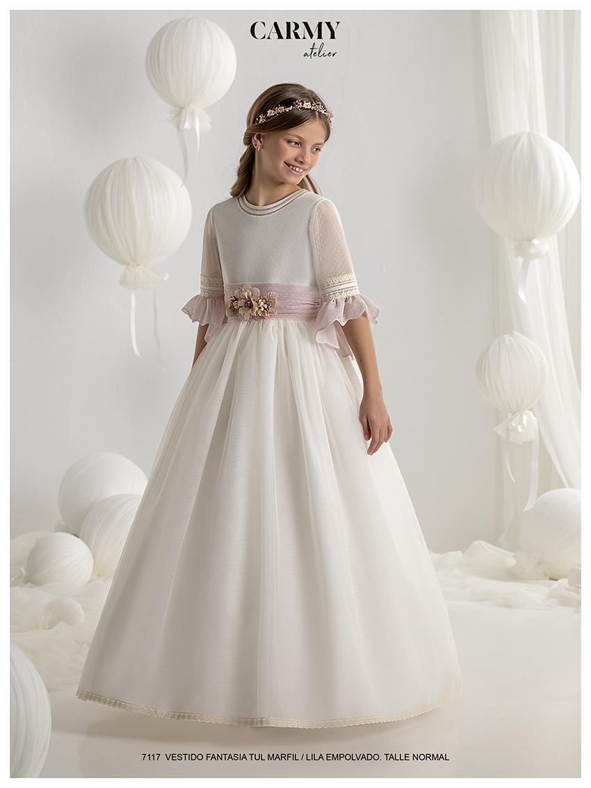 Vestido de comunión CARMY 2027 modelo 7117