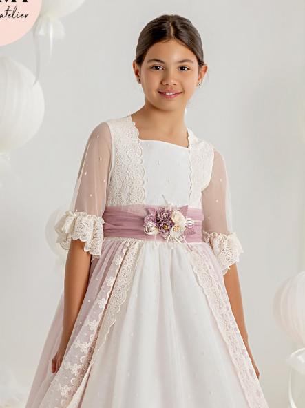 Vestido de comunión CARMY 2027 modelo 7606 [4]