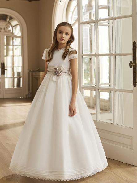 Vestido de comunión ROSA CLARA PREMIUM 2027 modelo R906