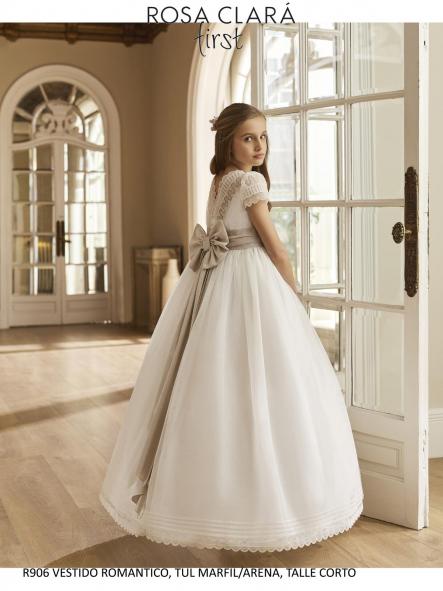 Vestido de comunión ROSA CLARA PREMIUM 2027 modelo R906 [1]
