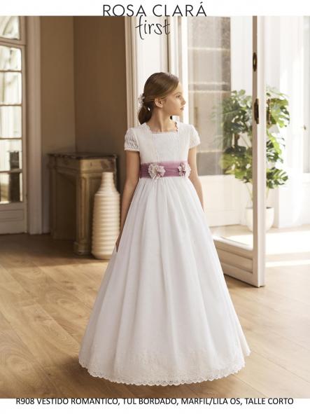 Vestido de comunión ROSA CLARA PREMIUM 2027 modelo R908 [3]