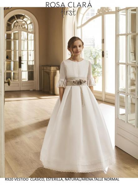 Vestido de comunión ROSA CLARA PREMIUM 2027 modelo R920 [3]