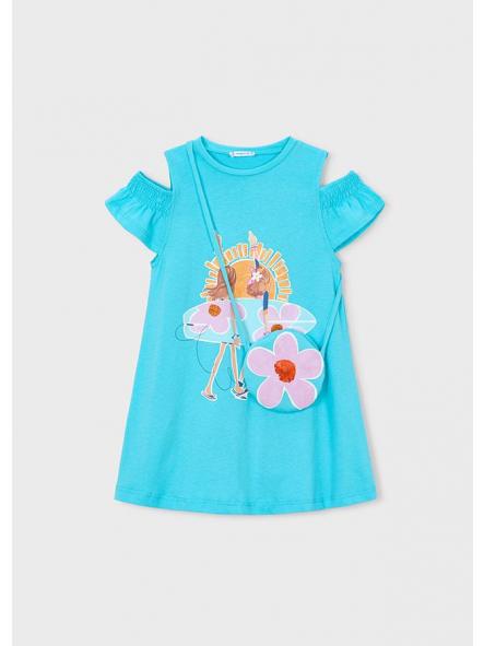 Vestido playero de niña MAYORAL con bolsito 26-03941-011 [3]