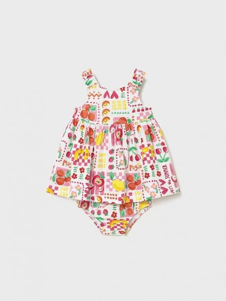 Vestido tirantes bebe niña MAYORAL con braguita hibisco 26-01927-059 [0]