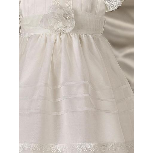 Vestido de bautizo bebe CARMY tul de organza mate 5936 [2]