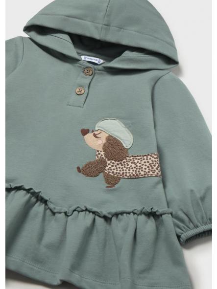Vestido de bebe niña MAYORAL con capucha  16-02937-094 [4]